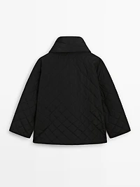 Lightweight jacket with scarf detail
