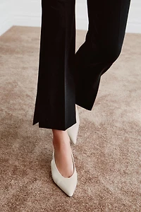 CHAUSSURES À TALONS KITTEN HEEL EN CUIR