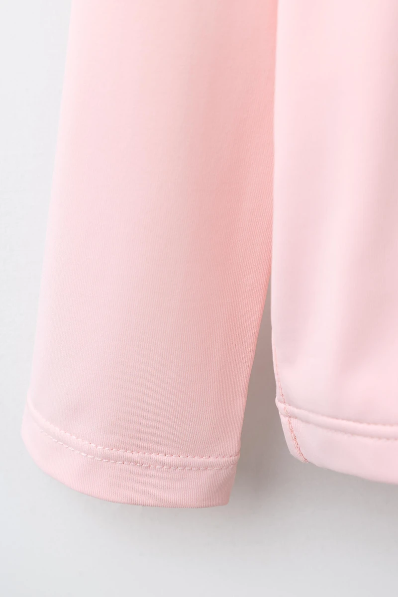 1-6 YEARS/ STRAWBERRY EMBROIDERED SUN PROTECTION RASH GUARD