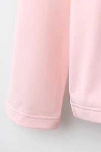 1-6 YEARS/ STRAWBERRY EMBROIDERED SUN PROTECTION RASH GUARD