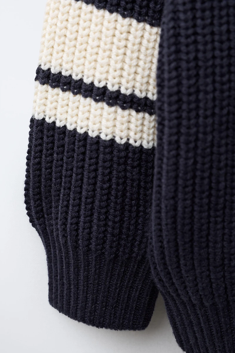 VARSITY PATCH KNIT JUMPER