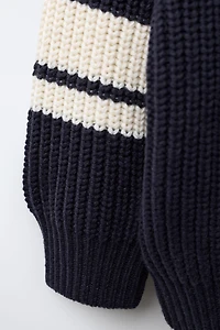 VARSITY PATCH KNIT JUMPER