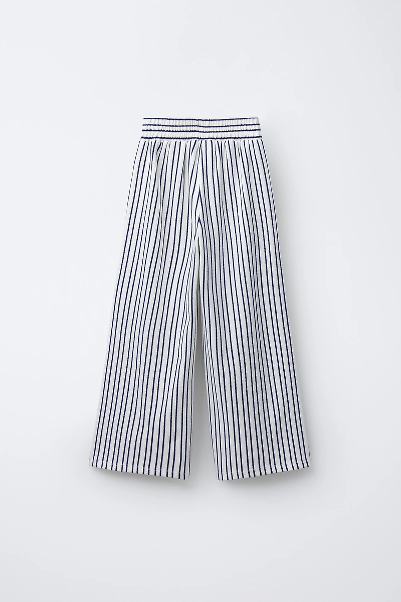 STRIPED STRAIGHT LEG PANTS