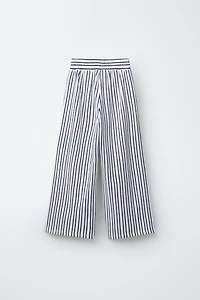 STRIPED STRAIGHT LEG PANTS