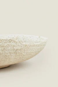 ROUGH-TEXTURE CERAMIC TRAY