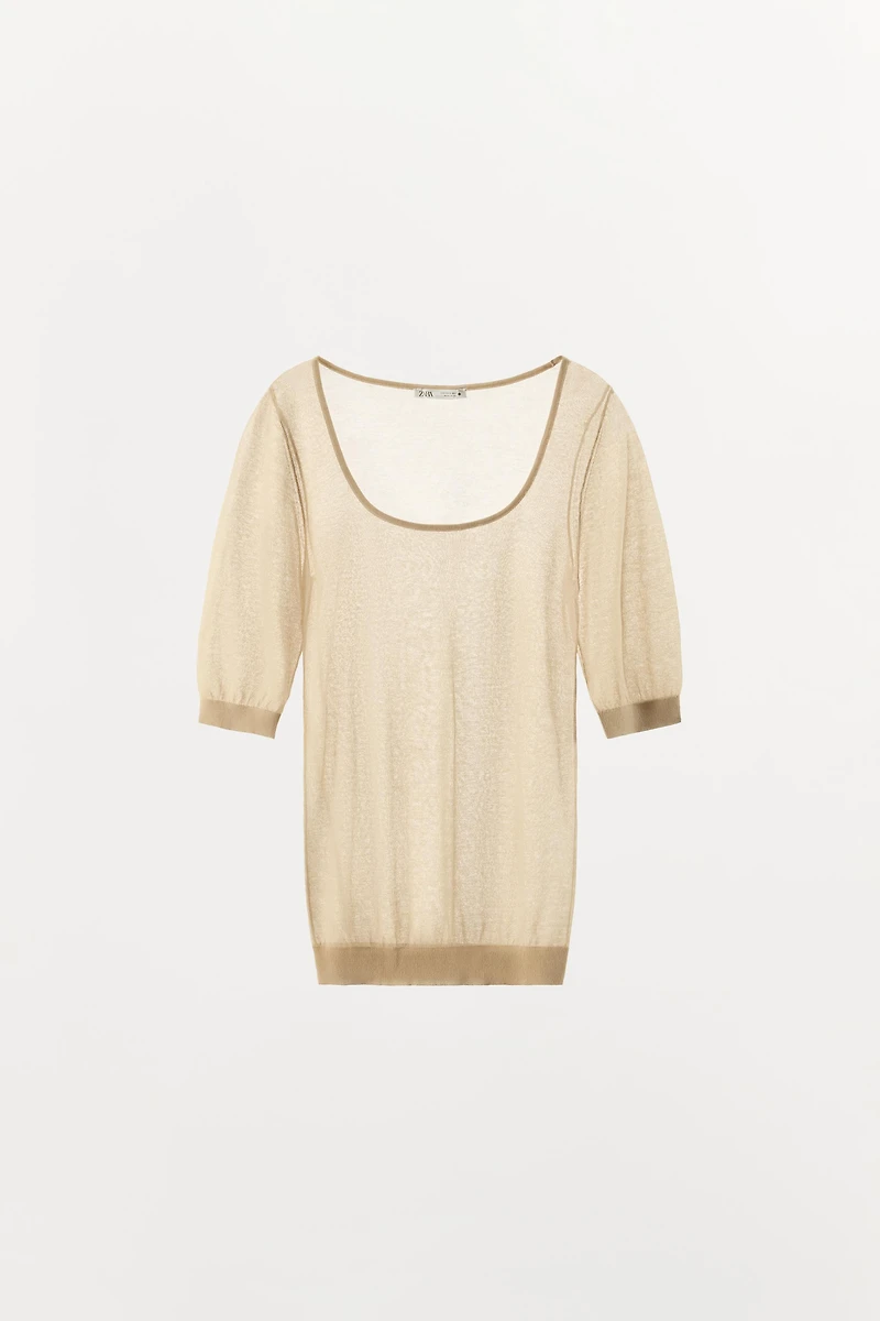TOP EN MAILLE FINE
