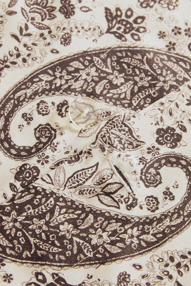 PAISLEY PRINT SATEEN DUVET COVER