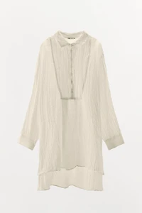 LIMITED EDITION WRINKLE EFFECT LINEN SHIRT