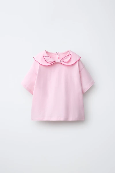 SCARF BOW T-SHIRT