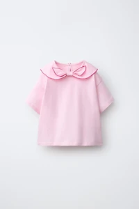 SCARF BOW T-SHIRT