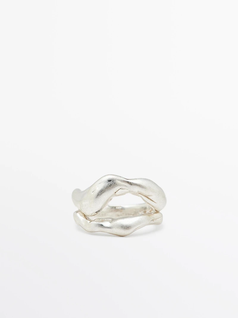 Abstract metal ring