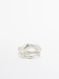 Abstract metal ring