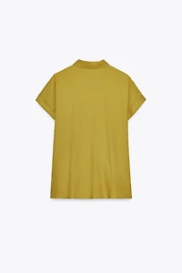 KNOTTED LINEN SHIRT