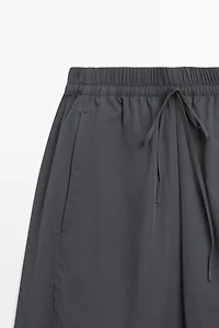 Pantalon technique cropped barrel