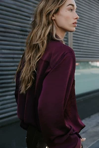 SATIN EFFECT BALLOON SHIRT