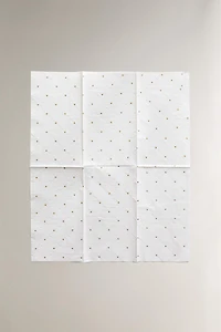 SET OF PAPER NAPKINS WITH SHINY CHRISTMAS MOTIFS (SET OF 30)