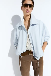 Cropped button jacket