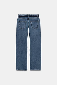 ZW COLLECTION LOW-RISE STRAIGHT LEG JEANS