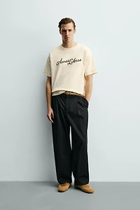 T-SHIRT RELAXED FIT À INSCRIPTION BRODÉE