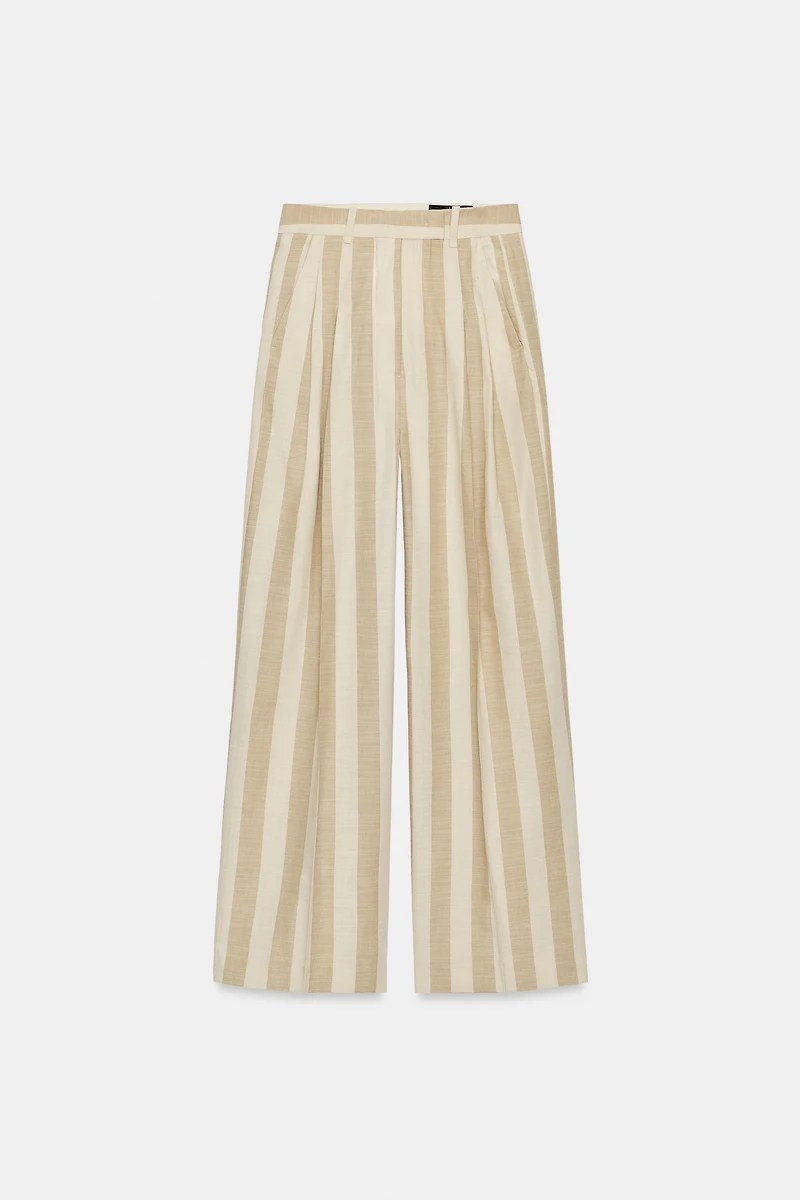 ZW COLLECTION STRIPED WIDE LEG PANTS