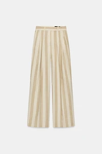 ZW COLLECTION STRIPED WIDE LEG PANTS