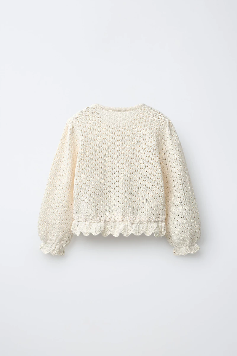LACE KNIT CARDIGAN