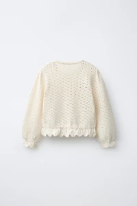 LACE KNIT CARDIGAN