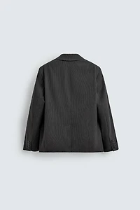 STRIPED OVERSIZED FIT BLAZER
