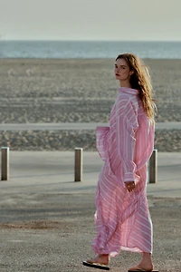 OVERSIZED STRIPED LINEN SHIRT