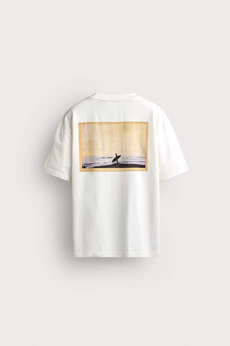 PUKAS SURF X ZARA PHOTOGRAPHIC PRINT T-SHIRT
