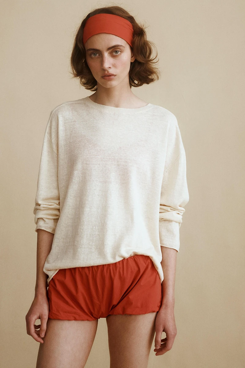 100% LINEN KNIT JUMPER CREATED BY CARAMEL LONDON X ZARA