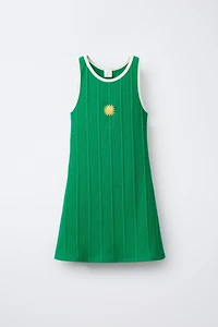 ROBE CÔTELÉE SOLEIL BRODÉ