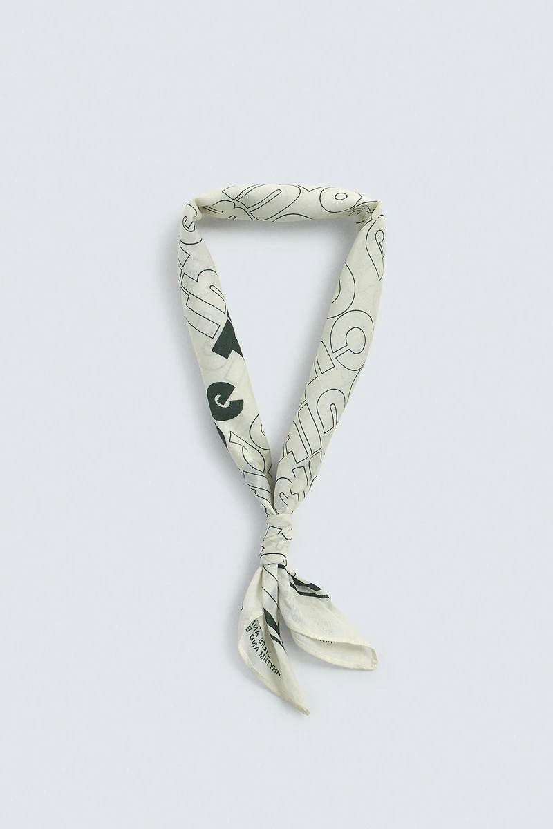 TEXT PRINT BANDANA