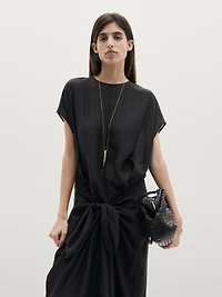 Combinaison pantalon fluide avec nœud