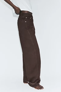 TRF BALLOON MID-RISE JEANS WITH BELT LOOPS