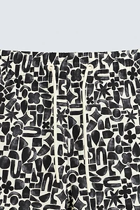 GEOMETRIC PRINT LONG SWIMSUIT