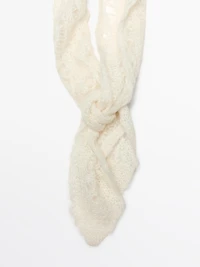 Alpaca blend chunky knit tie