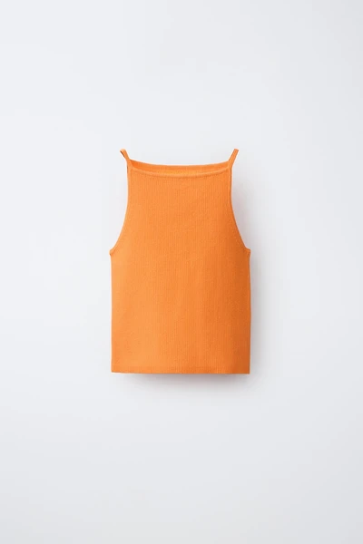 RIBBED KNIT TOP