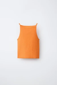 RIBBED KNIT TOP