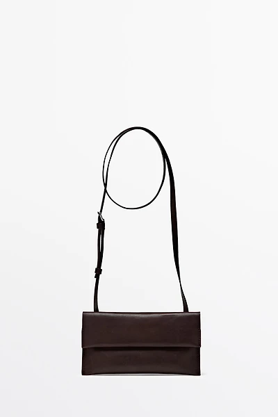 Nappa leather crossbody bag