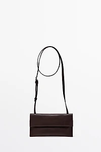 Nappa leather crossbody bag