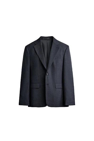 CHECKED REGULAR FIT SUIT BLAZER