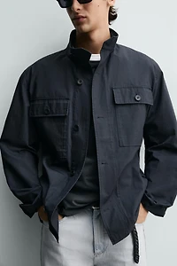 STRUCTURED POCKET OVERSHIRT