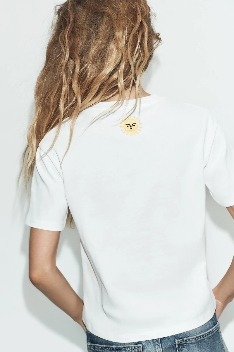 AGUSTINA SHUAN PRINT SHORT SLEEVE T-SHIRT
