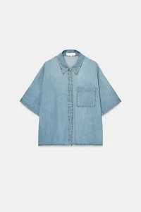 SHORT SLEEVE TRF DENIM SHIRT