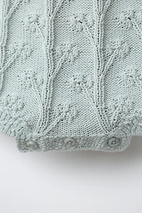 BODY EN MAILLE À VOLANTS ET LIN