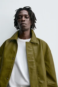 FAUX LEATHER JACKET