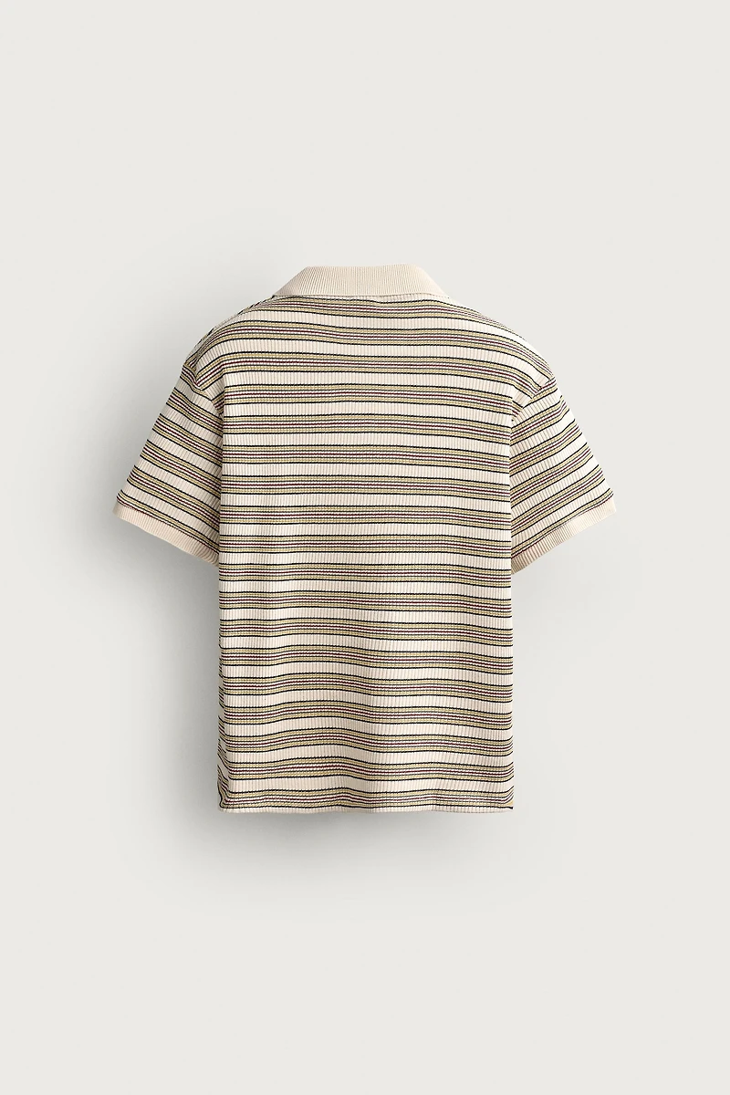 POLO REGULAR FIT À RAYURES