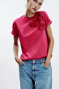 FLORAL VOLUME T-SHIRT