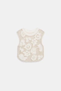 CROCHET FLORAL TOP